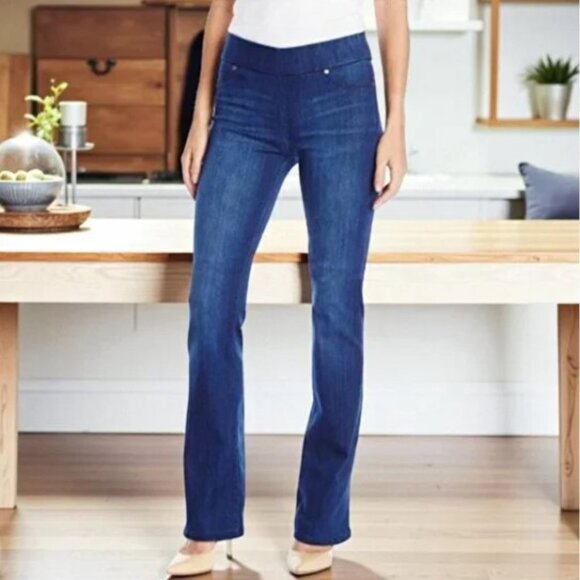 Liverpool Kimberly Bootcut Mid-Rise Stretch Dark Wash Denim Jeans Size 2/26 - Picture 12 of 12